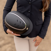 Paardrijcap Kylo Matte Zwart/Zilver Paardrijcap Kylo Matte Zwart/Zilver