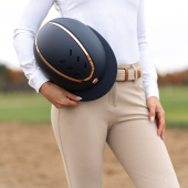 Paardrijcap MIPS Kylo Matte Wide Peak Marineblauw/Roségoud Paardrijcap MIPS Kylo Matte Wide Peak Marineblauw/Roségoud