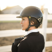 Paardrijcap MIPS Kylo Gloss Crystal Zwart/Chrome Paardrijcap MIPS Kylo Gloss Crystal Zwart/Chrome