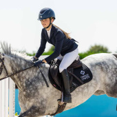 Paardrijcap MIPS Kylo Gloss Crystal Marineblauw/Zilver Paardrijcap MIPS Kylo Gloss Crystal Marineblauw/Zilver