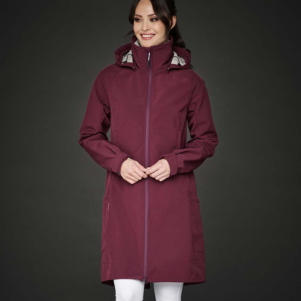 Lange Rijjas Stella Softshell Parka Burgundy