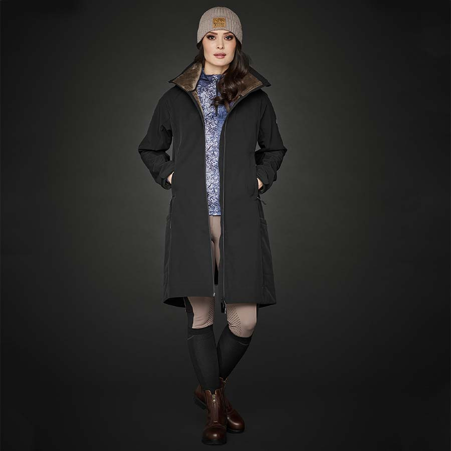 Lange Rijjas Stella Softshell Parka Zwart