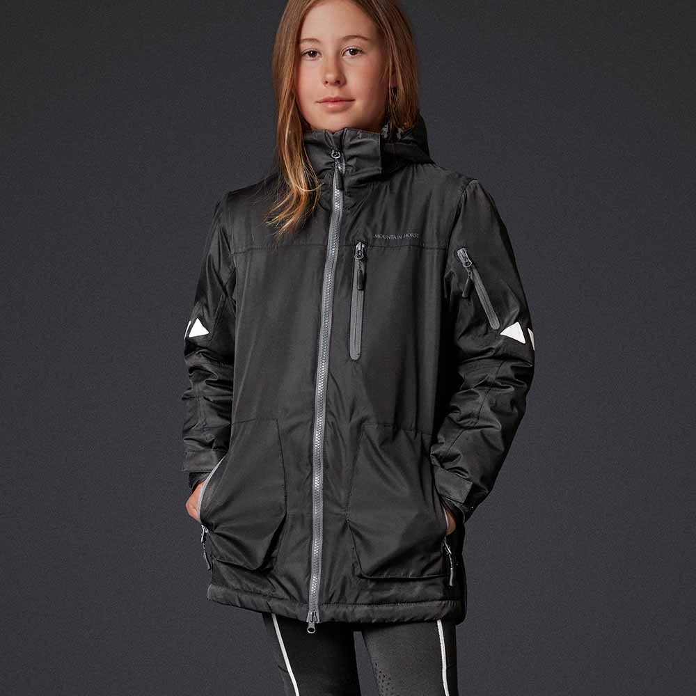 Lange Rijjas Origo Parka Jr Zwart