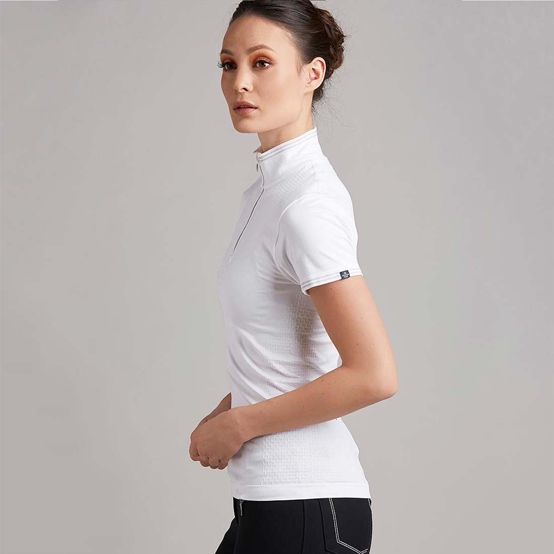 Wedstrijdtop Tech Glamour Wit