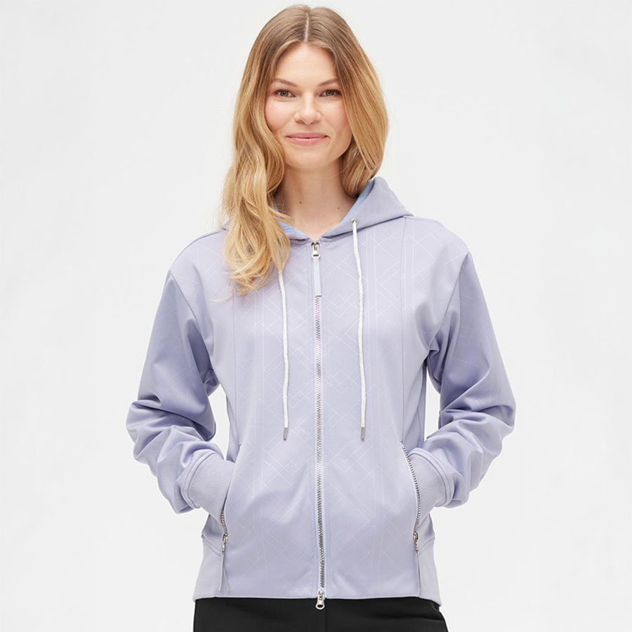 Hoodie Starla Zip Paars