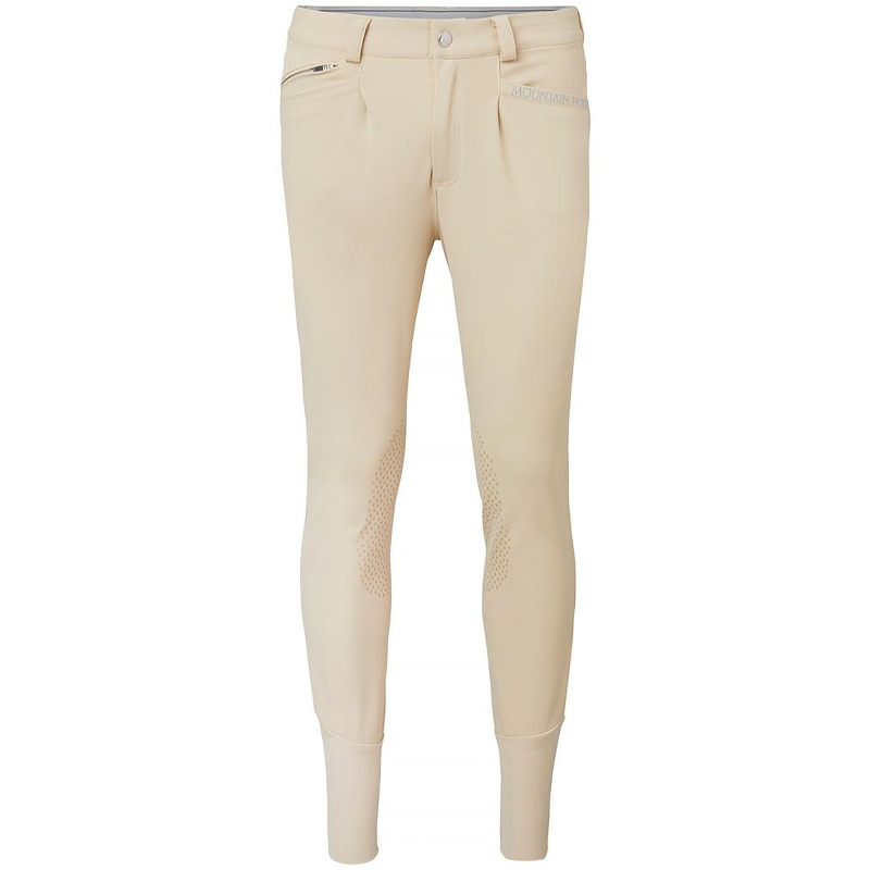 Herenrijbroek Edward Knee Grip Beige
