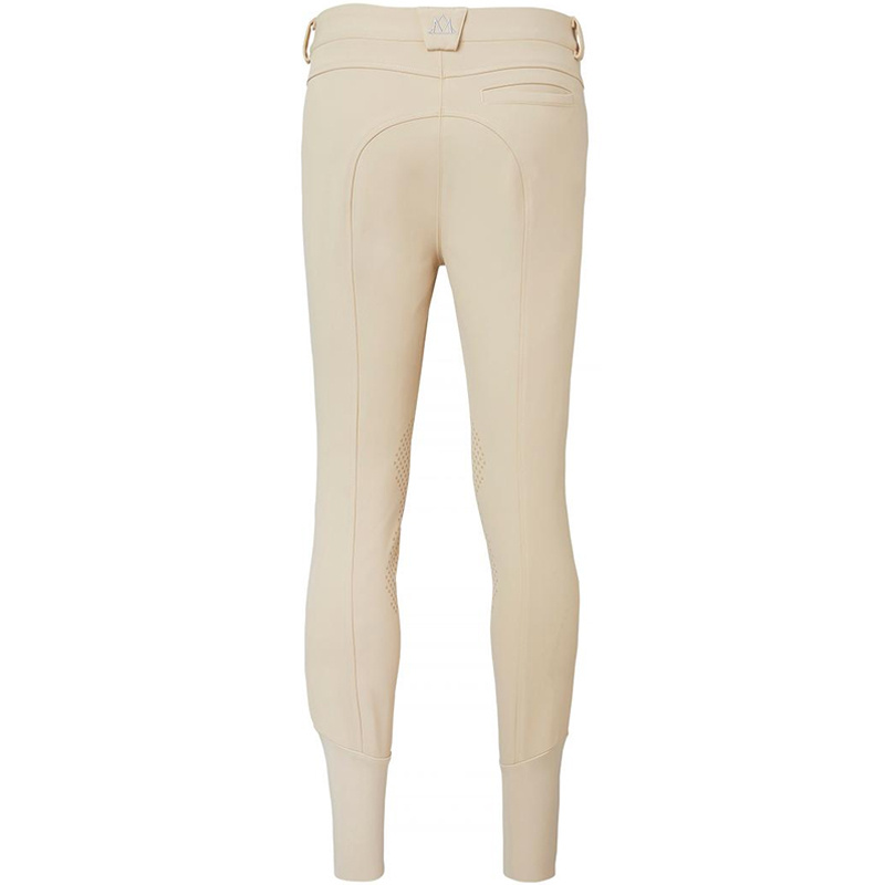 Herenrijbroek Edward Knee Grip Beige