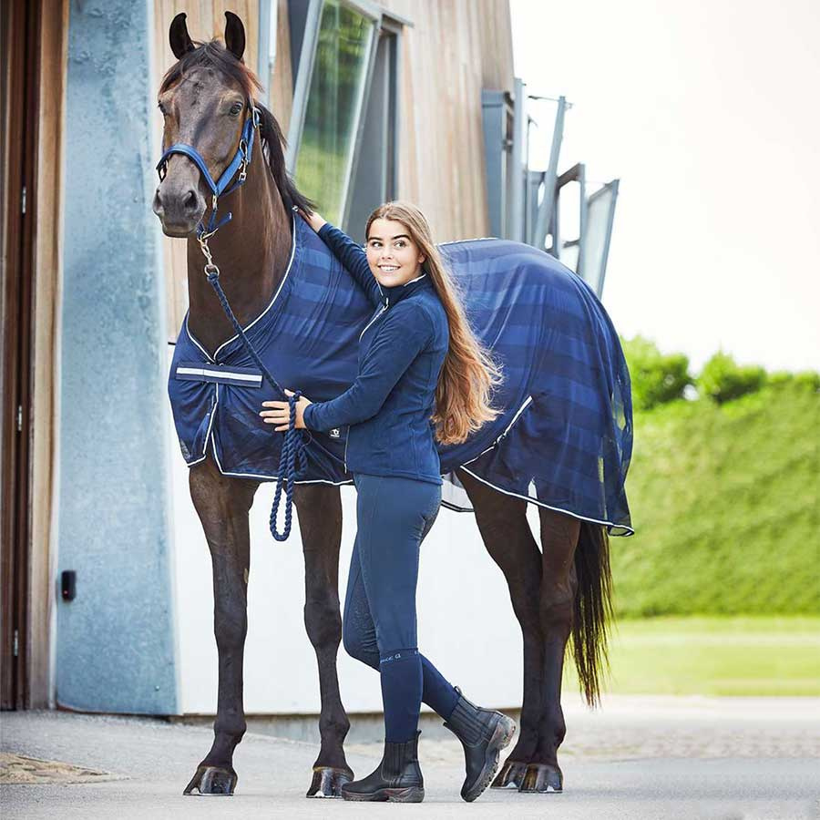 Fleece trui Alevo Marineblauw