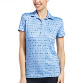 Poloshirt Motif Full Cheek Print Blauw