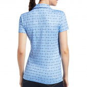 Poloshirt Motif Full Cheek Print Blauw