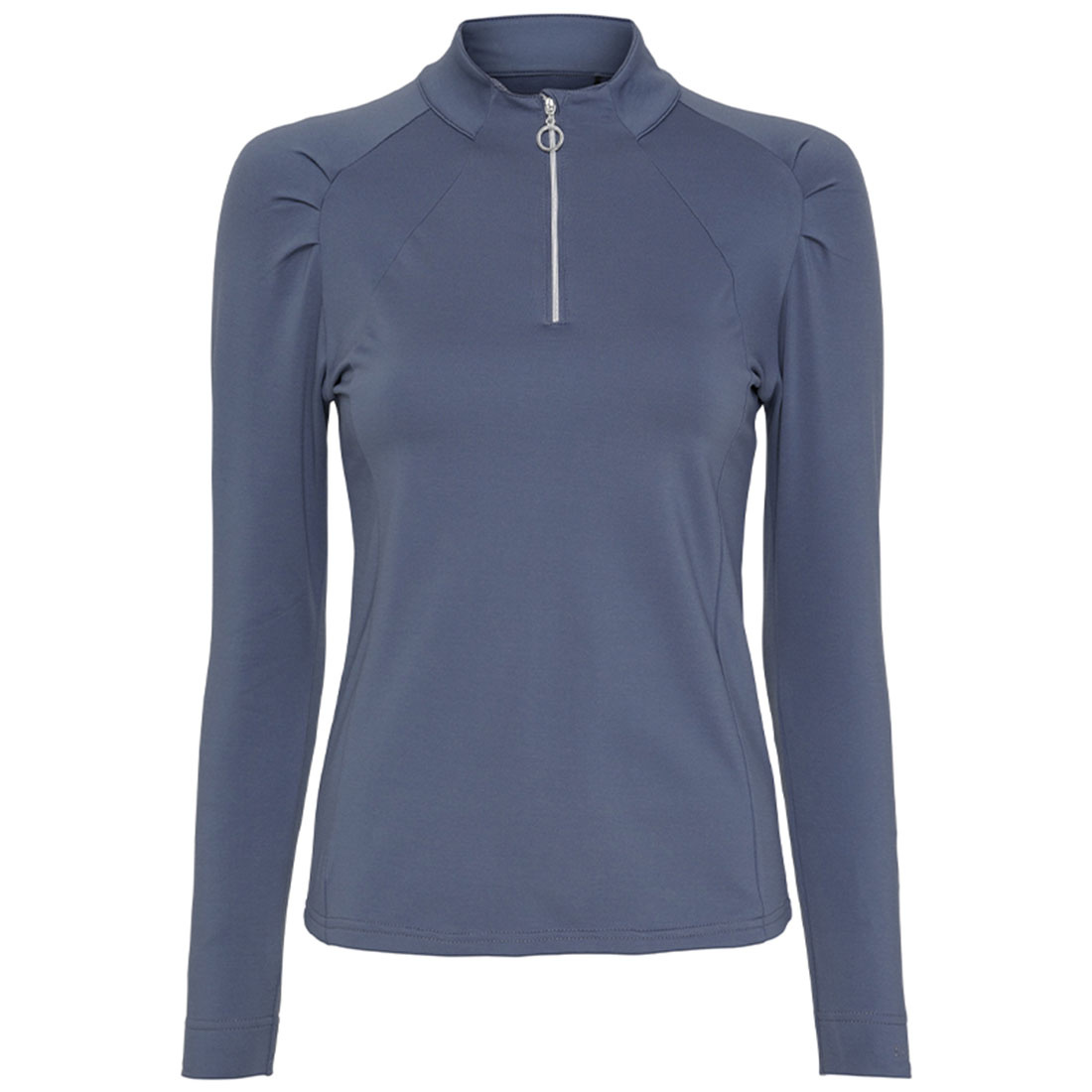 Functioneel shirt Jemma 1/2 Zip Lichtgrijs