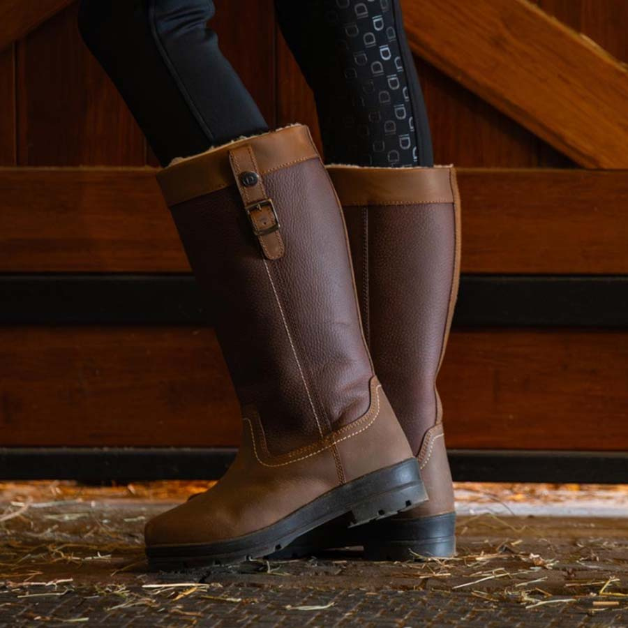 Gevoerde Stalschoenen Winter Bruin