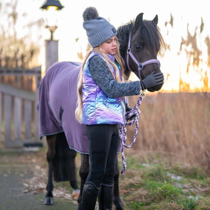 Rijhandschoenen Kinderen/Junior Saline Reflective Zwart