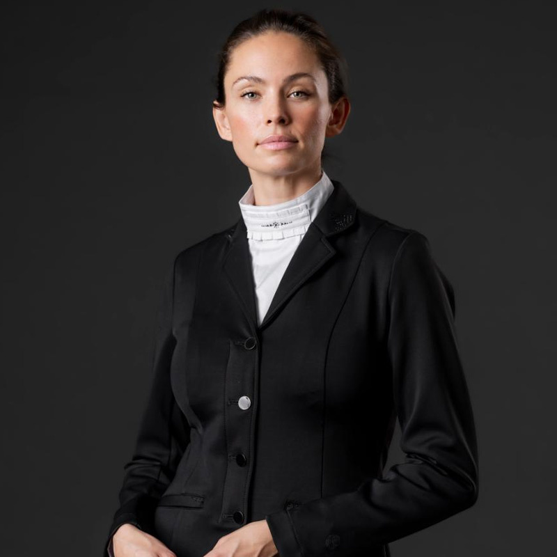 Plastron Swift Crystals Wit