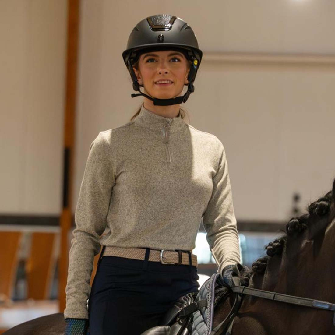 Paardrijcap MIPS Guardian Matte Zwart