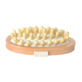 Massageborstel Träknoppar Bruin Massageborstel Träknoppar Bruin