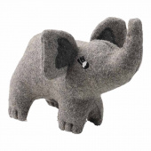 Hondenspeelgoed Eiby Elephant Wol Grijs