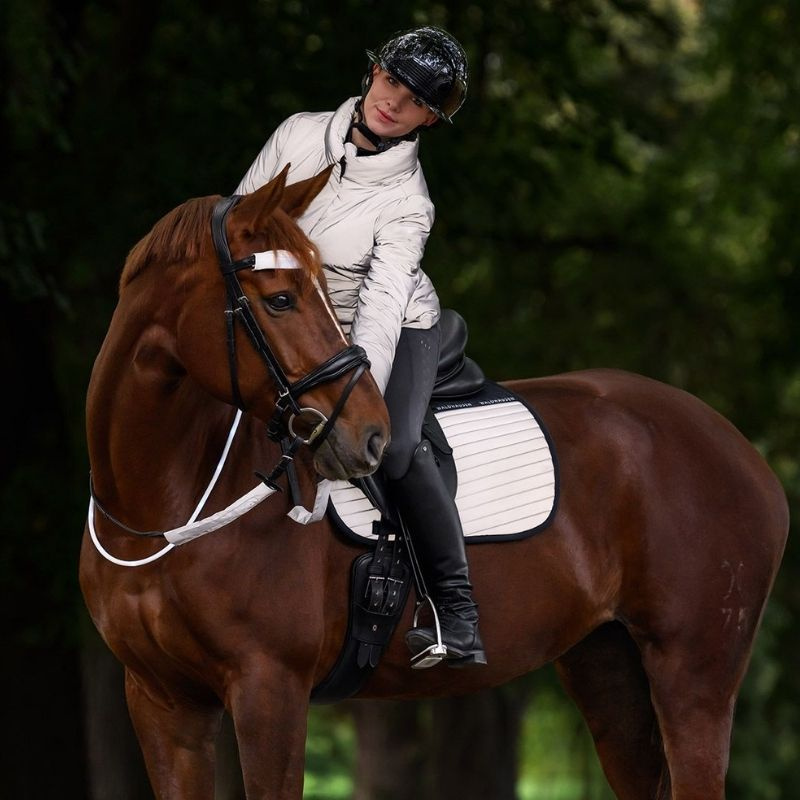 Dressuurzadeldekje Reflex Grijs