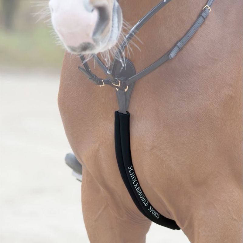 Neopreen borsttuigbeschermer Body Guard Zwart
