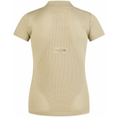 Rijshirt Knit Athleisure Beige Rijshirt Knit Athleisure Beige