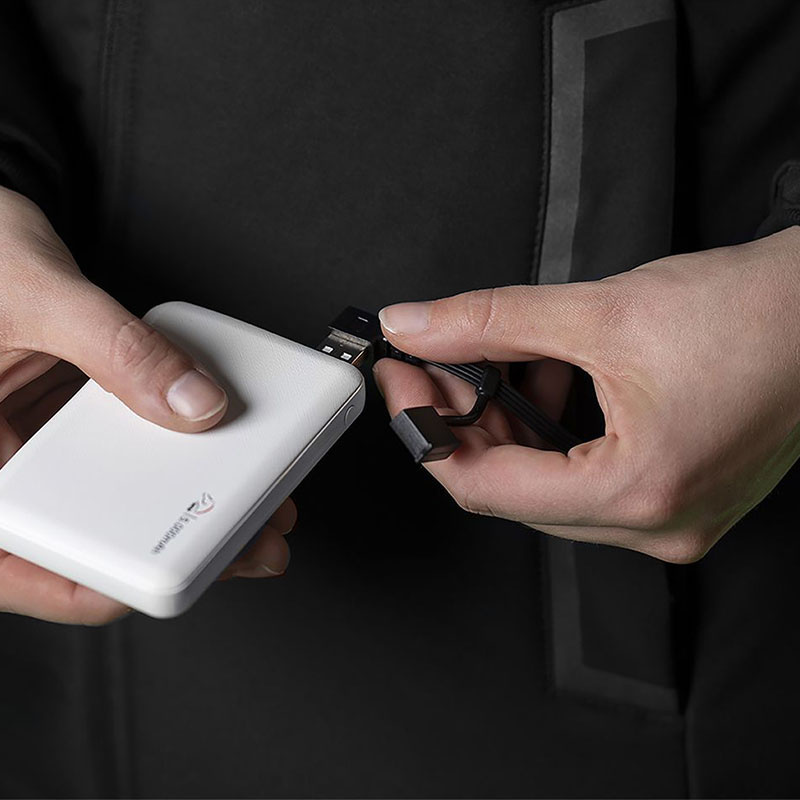 Elegante Lange Rijjas met Verwarmingsdraden en Powerbank Zwart