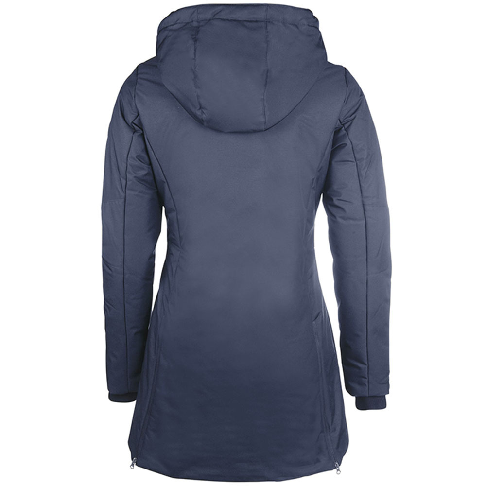 Elegante Lange Rijjas met Verwarmingsdraden en Powerbank Marineblauw