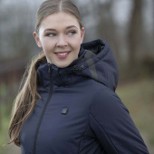 Elegante Lange Rijjas met Verwarmingsdraden en Powerbank Marineblauw Elegante Lange Rijjas met Verwarmingsdraden en Powerbank Marineblauw