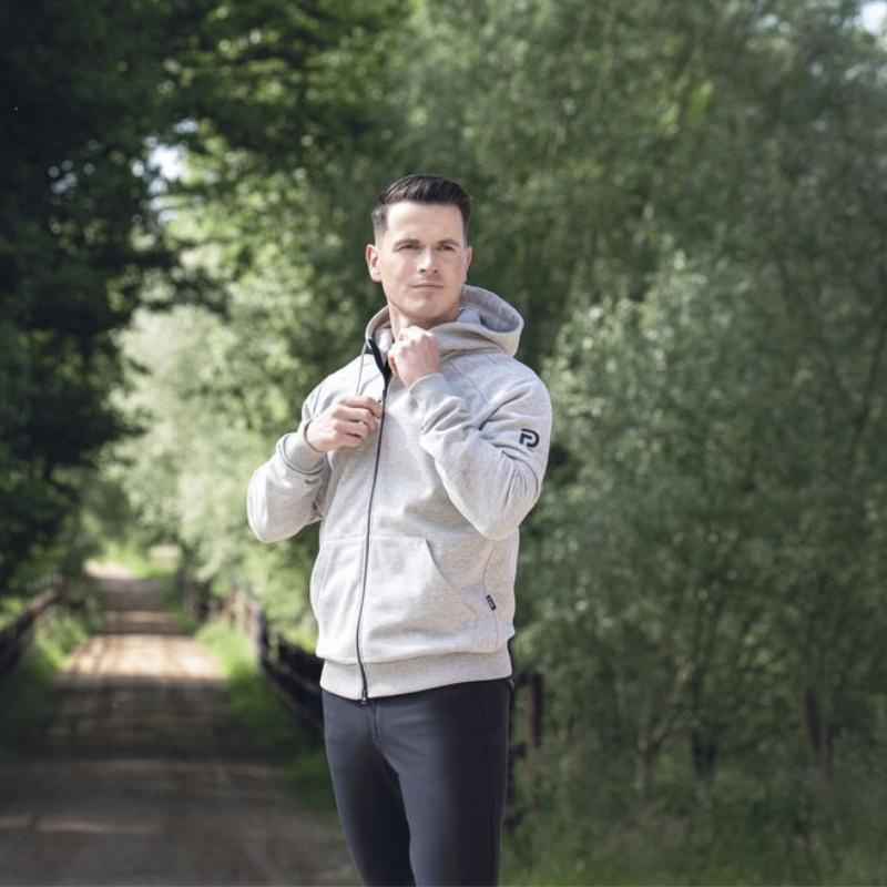 Hoodie Core Men Grijs