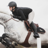 Zadeldekje Waffle Texture Zwart Zadeldekje Waffle Texture Zwart