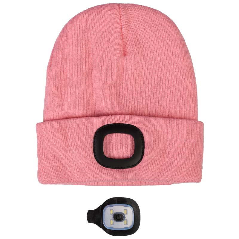 Muts met Lamp Honey Roze