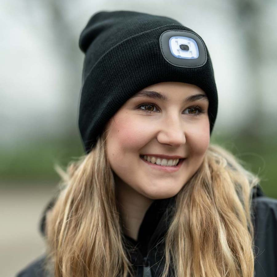 Muts met Lamp Honey Zwart