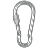 Veiligheidskarabijnhaak Screw Cap Zilver Veiligheidskarabijnhaak Screw Cap Zilver