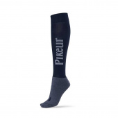 Rij sokken Logo Marineblauw