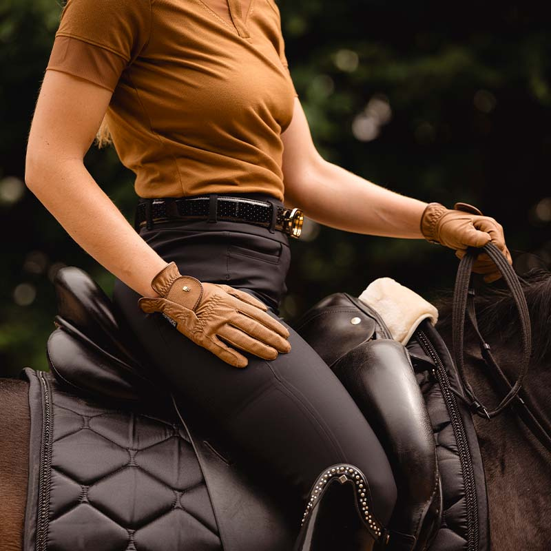 Rijhandschoenen Roeck-Grip Lichtbruin