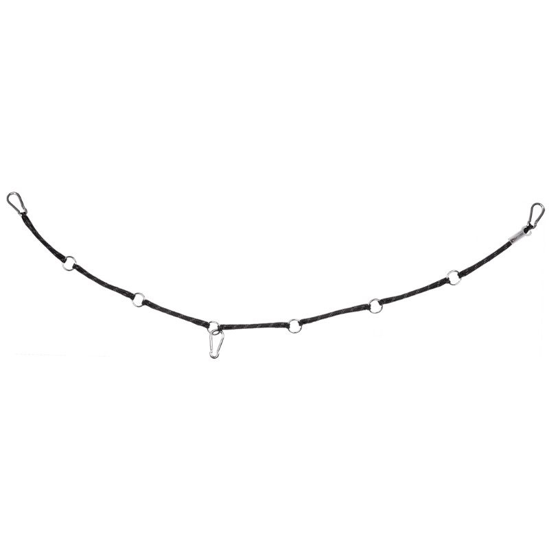 Ophangtouw met ringen Flexible Zwart