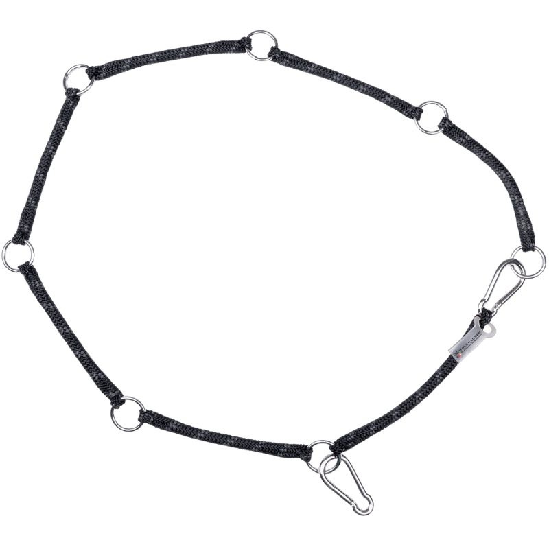Ophangtouw met ringen Flexible Zwart