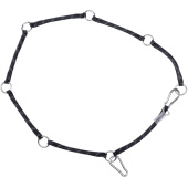 Ophangtouw met ringen Flexible Zwart Ophangtouw met ringen Flexible Zwart