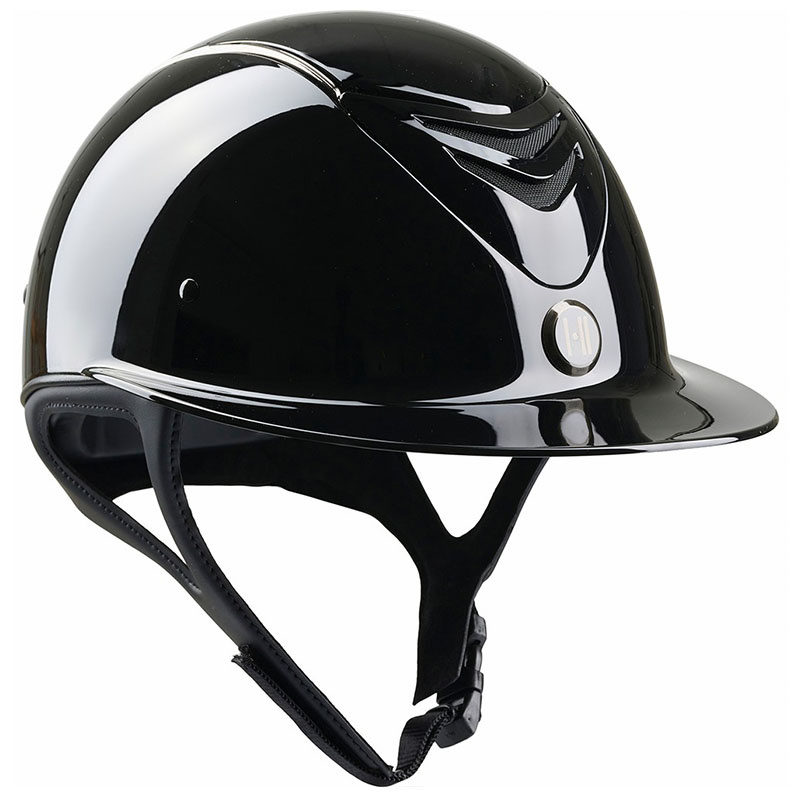 Paardrijcap Mips Avance Glossy Chrome Zwart
