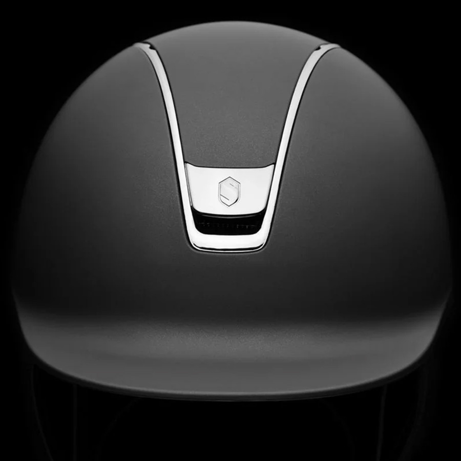 Paardrijcap Shadowmatt 2.0 Black Chrome Zwart 