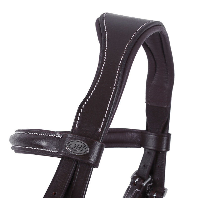 Anatomisch Hoofdstel Luxury Stitched Donkerbruin