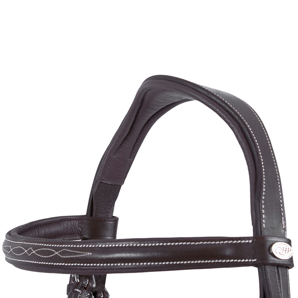 Anatomisch Hoofdstel Luxury Stitched Donkerbruin
