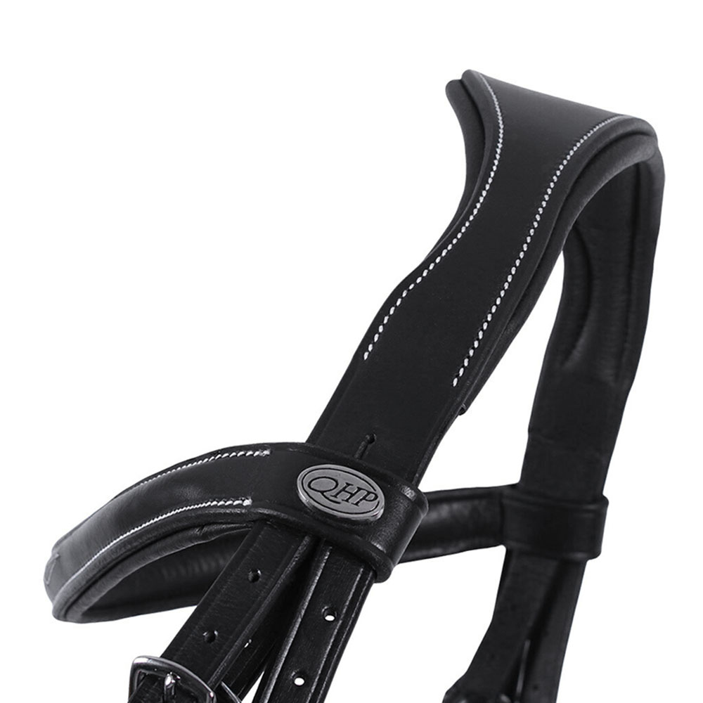 Anatomisch Hoofdstel Luxury Stitched Zwart