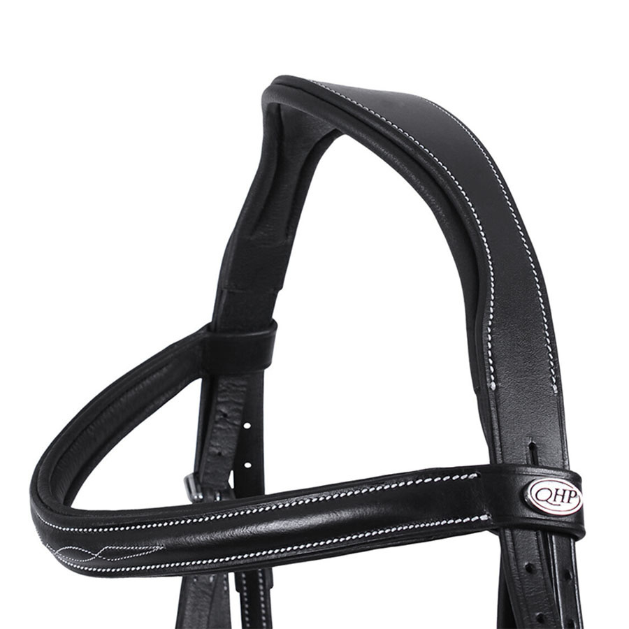 Anatomisch Hoofdstel Luxury Stitched Zwart