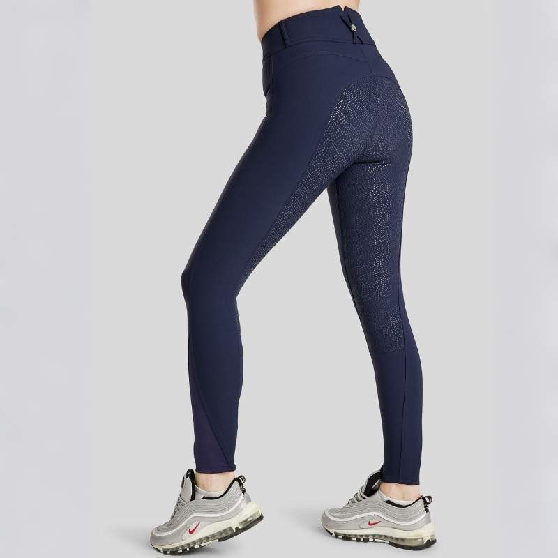 Rijbroek Megan Yati Full Grip Marineblauw