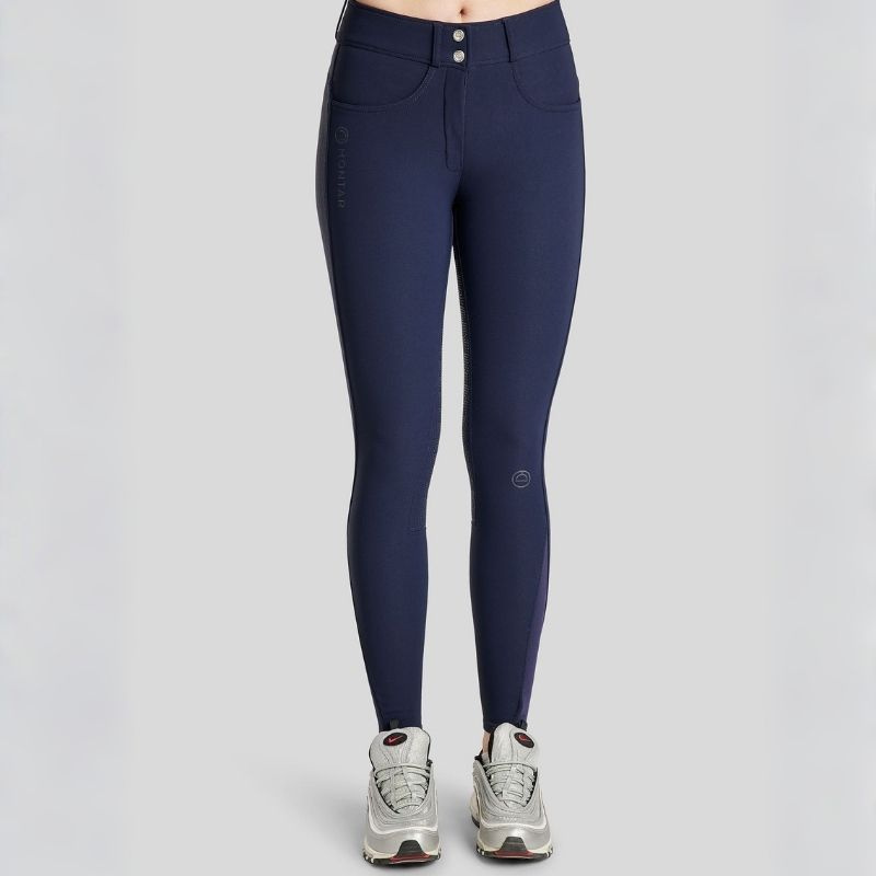 Rijbroek Megan Yati Full Grip Marineblauw