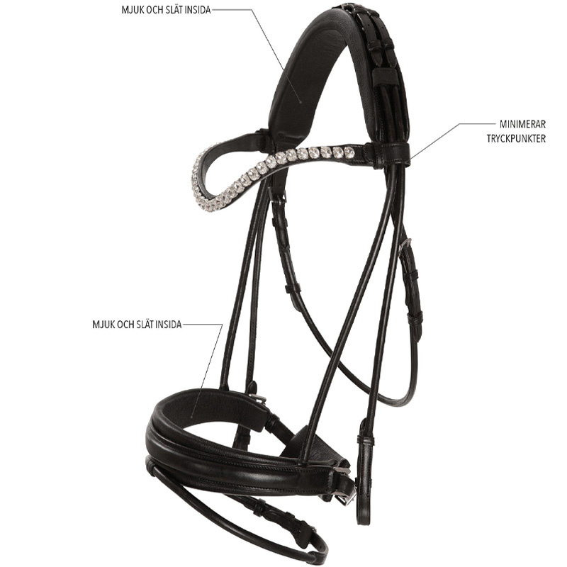 Dressuurtrens Caselle Supreme Zwart