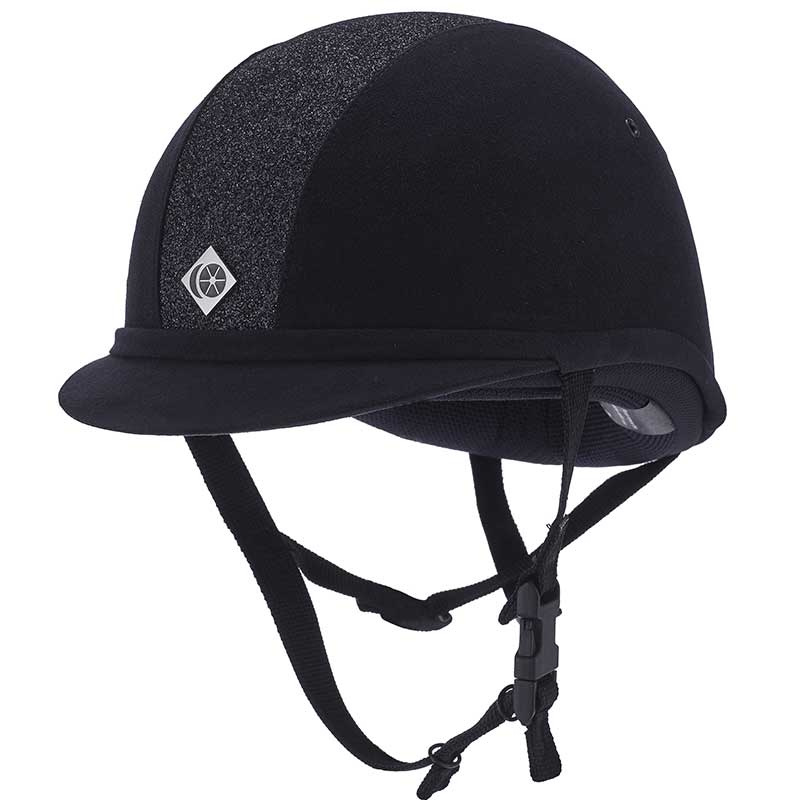 Paardrijcap YR8 Sparkling Marineblauw/marineblauw