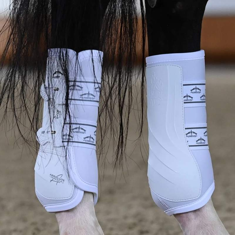 Dressuur beenbeschermers Absolute Rear Elastic Wit