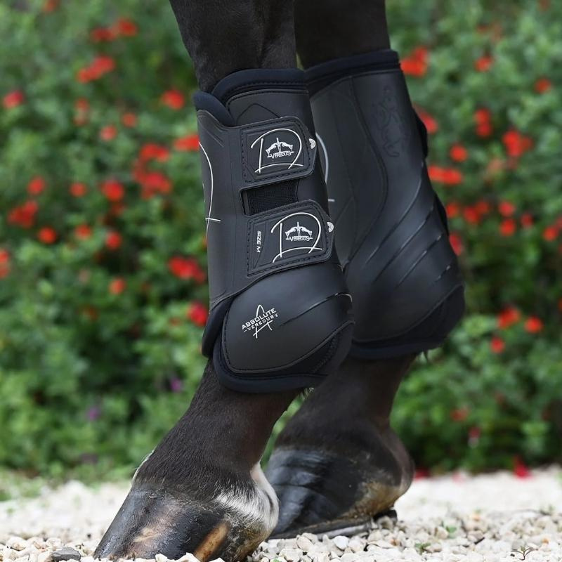 Dressuur beenbeschermers Front Absolute Front Velcro Zwart