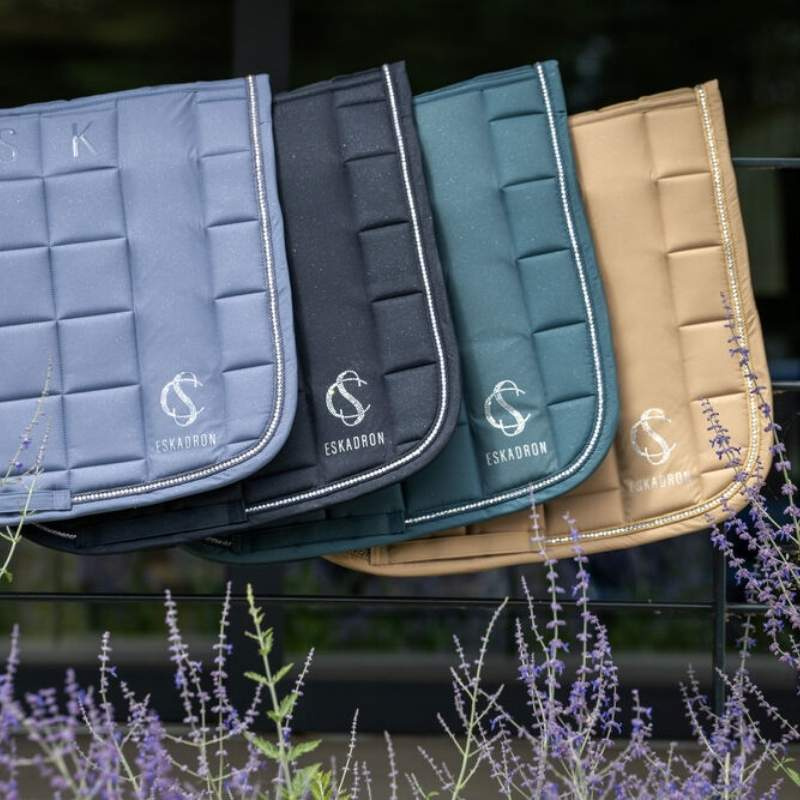 Zadeldekje Big Square Sparkle Classic Sports Groen